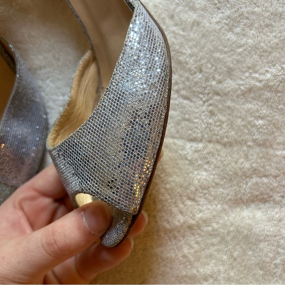 Silver Sparkly Kate Spade Heels - Picture 4 of 6
